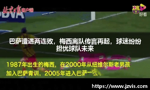 巴萨遭遇两连败，梅西离队传言再起，球迷纷纷担忧球队未来